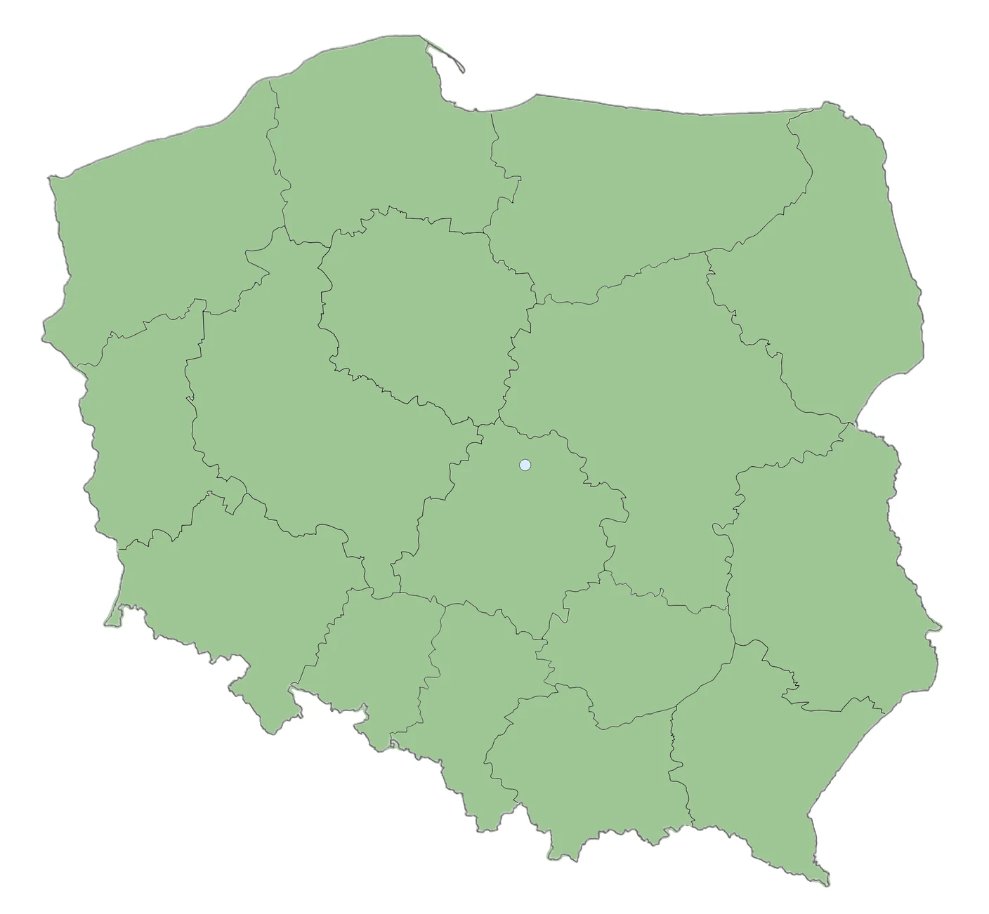 Mapa obserwacji Protracheoniscus major w Polsce
